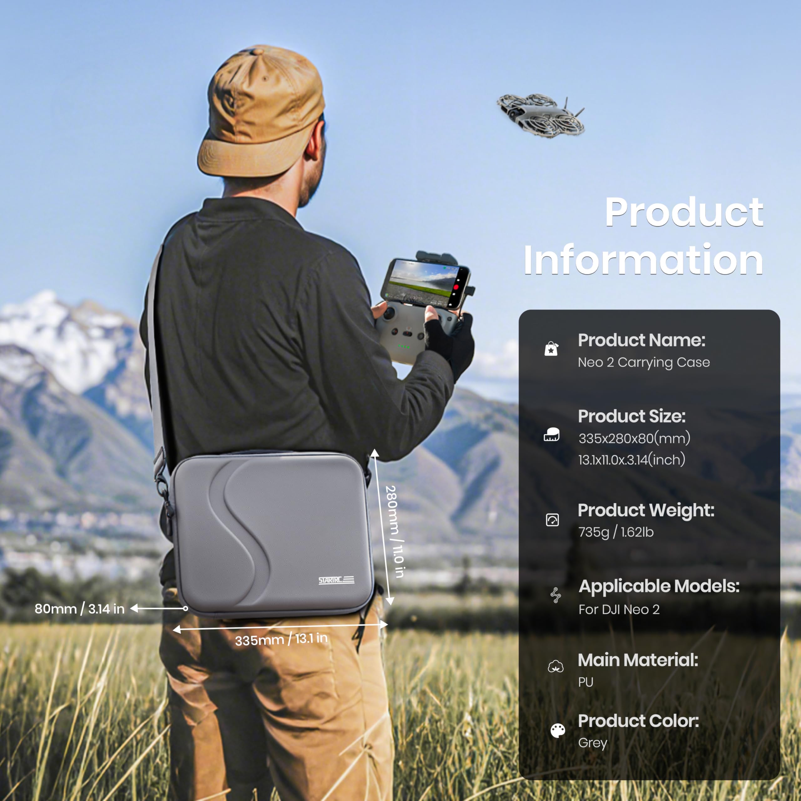 Rc Helicopter Bag - Étui de transport pour accessoires DJI