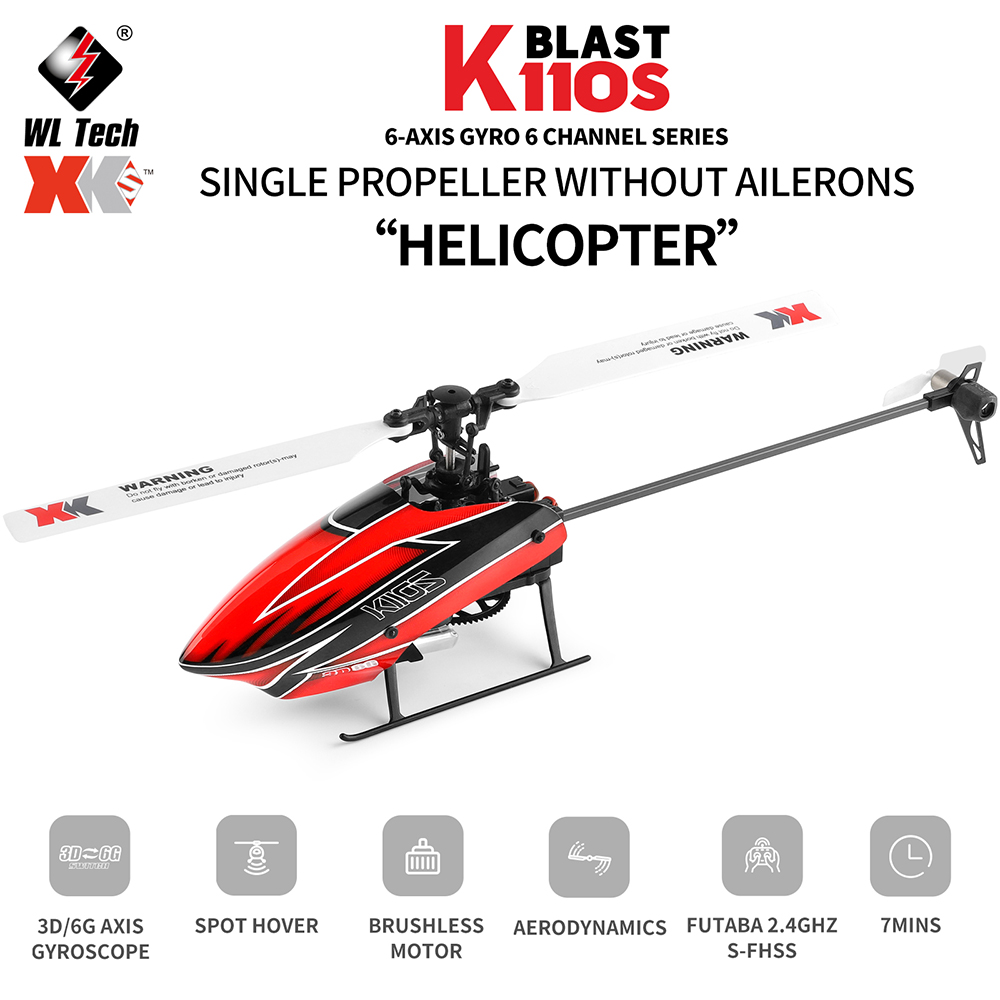 Rc Helicopter Nitro - Wltoys-Hélicoptère RC sans balais à palette