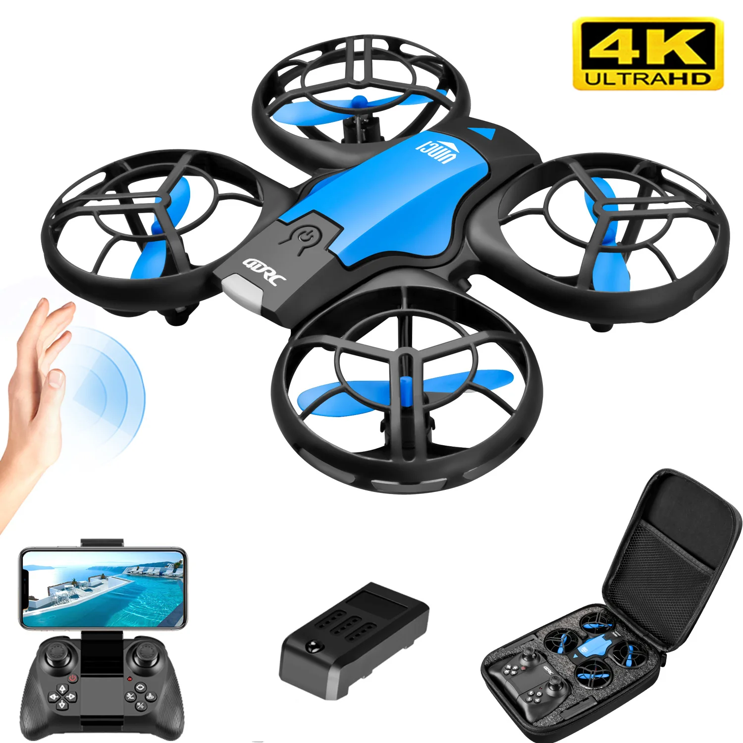 Nouveau mini drone V8 4K profe - Rc Helicopter Mini avis et prix