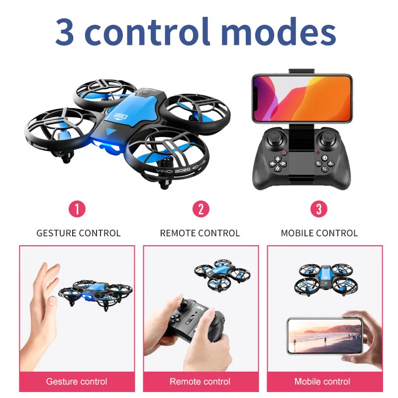 Nouveau mini drone V8 4K profe - Rc Helicopter Mini avis et prix